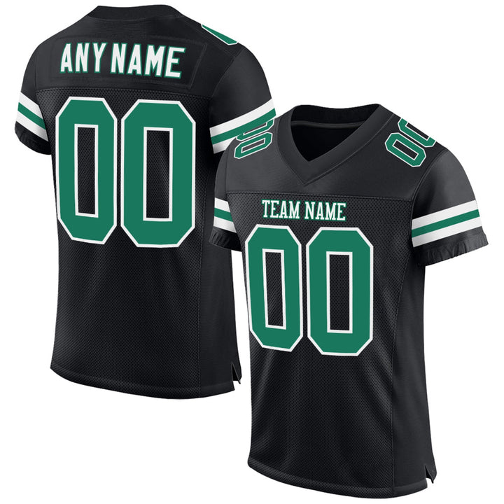 Black Emerald Game Day Football Jersey – Custom Name and Number