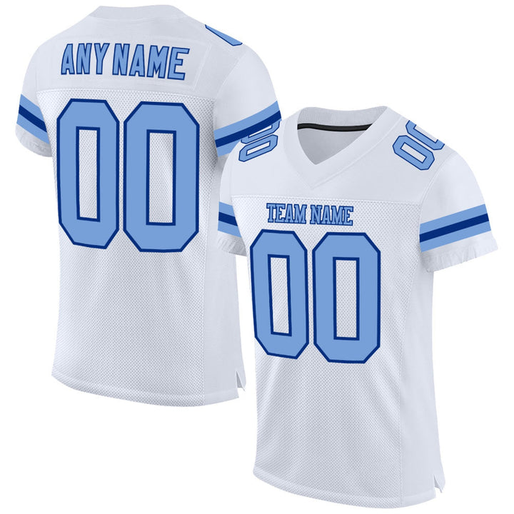 Ice Blue Varsity Football Jersey – Custom Name and Number