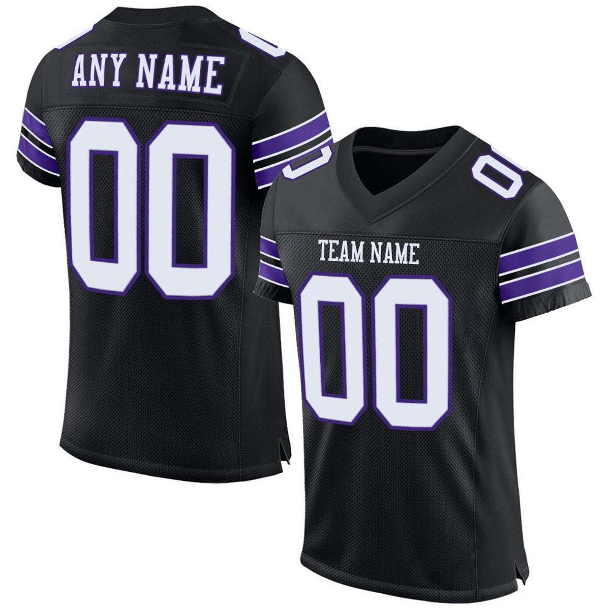 Polyester Football Jersey With Mesh Panel Style - 1