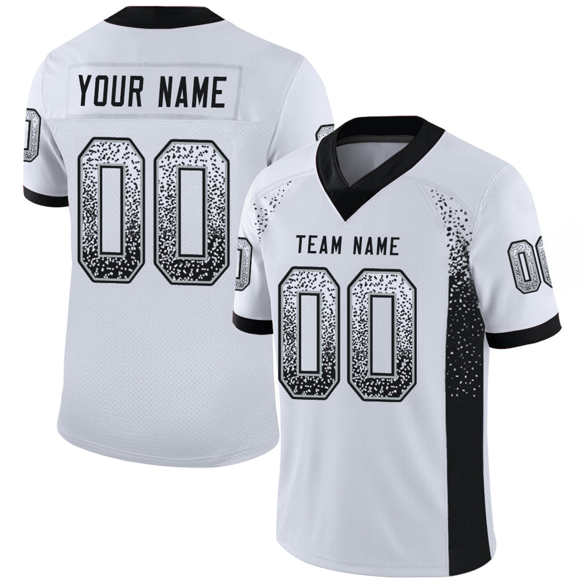 Recycled Polyester Football Jersey With Drift Stripes - 1
